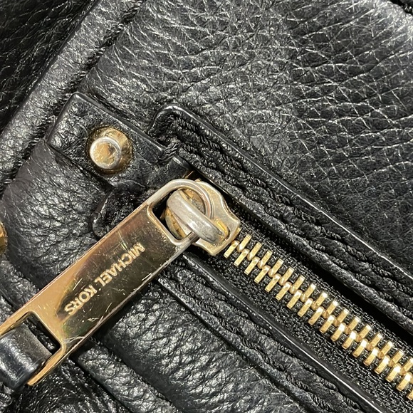 Black and gold leather large clutch - Picture 2 of 6